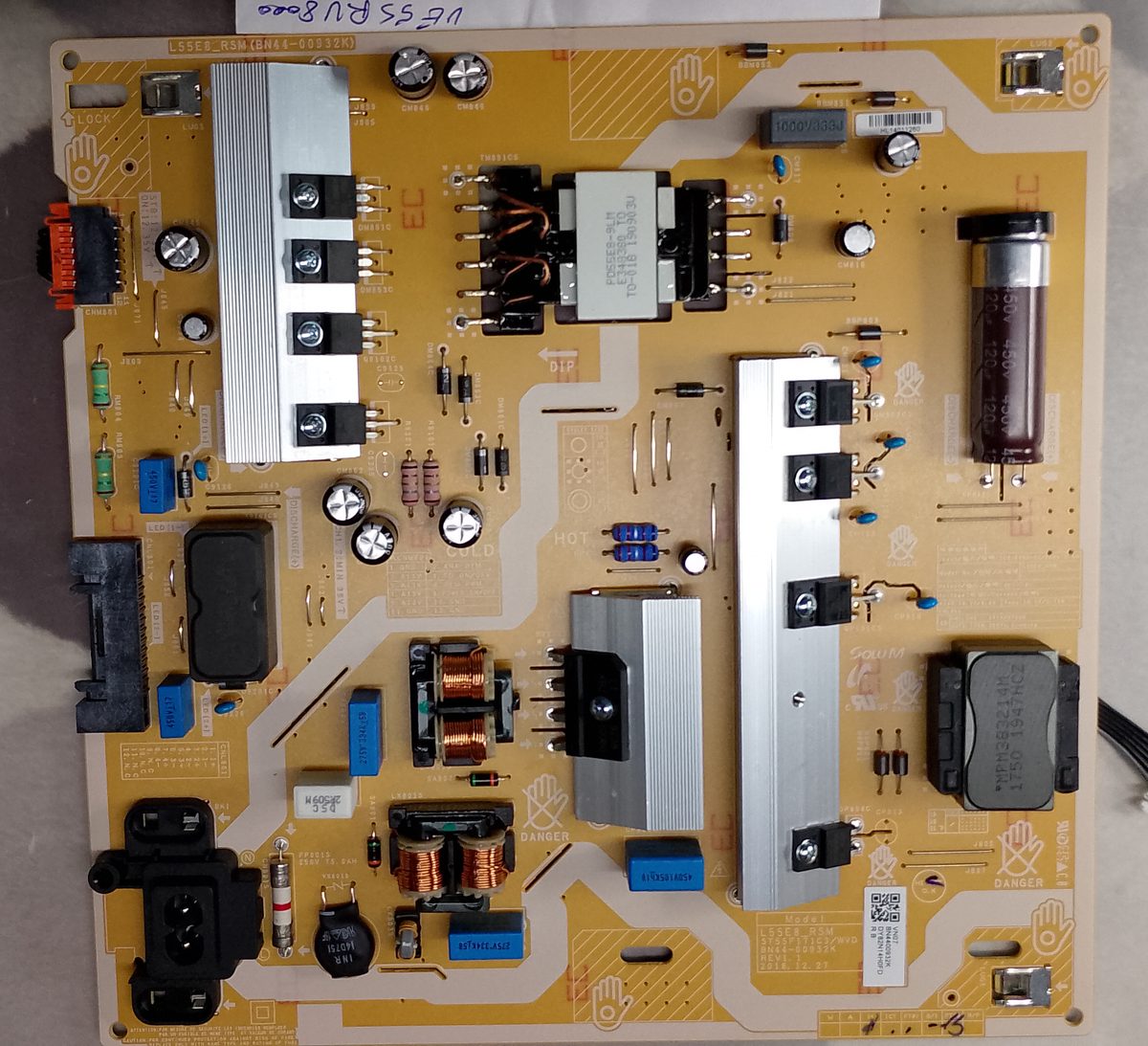 Voedingsbord BN44-00932K — Samsung UE55RU8000
