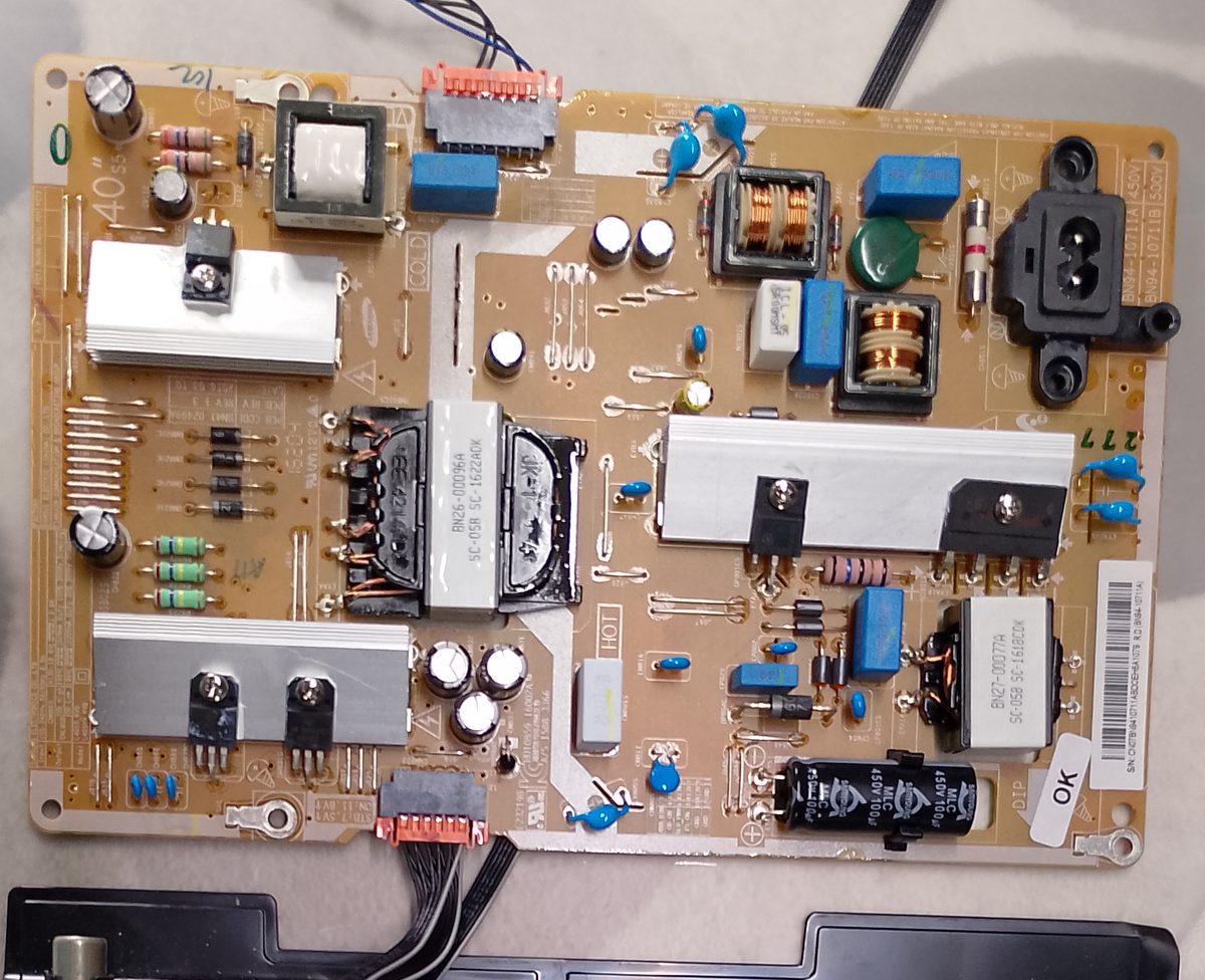 Voedingsbord BN44-10711A — Samsung UE43KU6000 & UE40KU6020