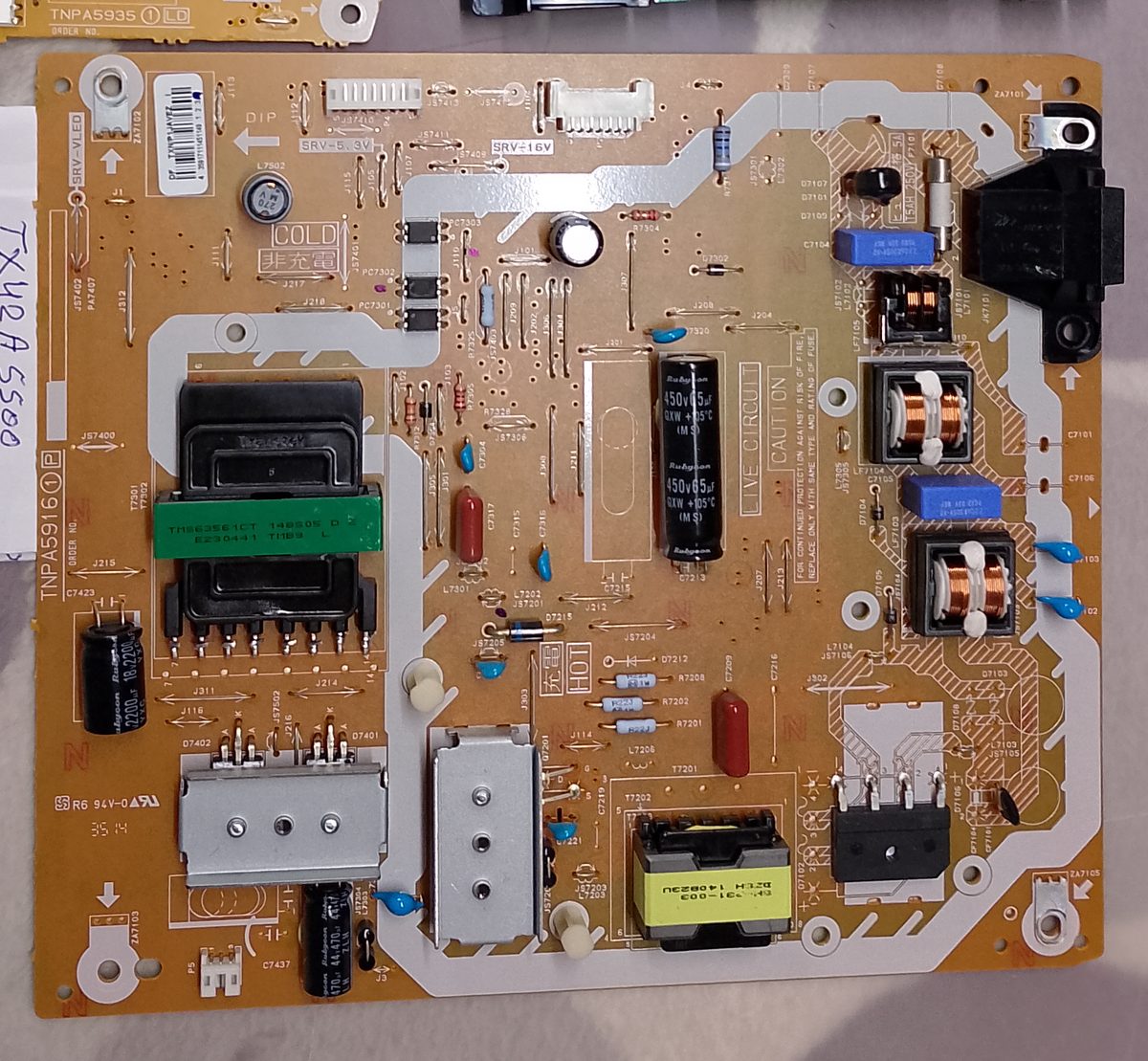 Voedingsbord TXNP1JAVE2 — Panasonic TX-42AS500